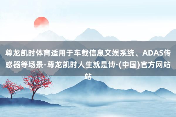 尊龙凯时体育适用于车载信息文娱系统、ADAS传感器等场景-尊龙凯时人生就是博·(中国)官方网站