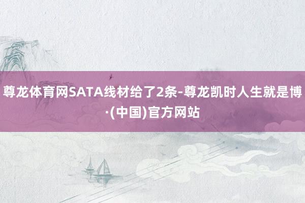 尊龙体育网SATA线材给了2条-尊龙凯时人生就是博·(中国)官方网站